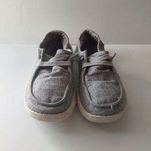 Hey Dude Wendy L Linen Iron Lightweight Women's Slip On Size 6